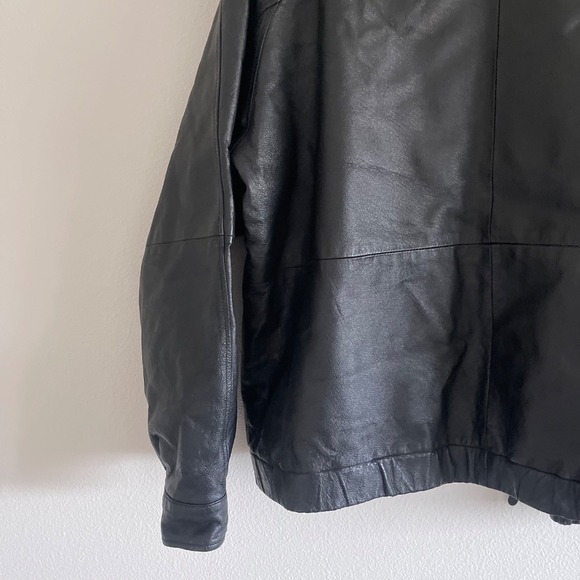 Vintage Saint John's Bay Black Structured Oversized Bomber - Picture 9 of 12